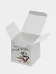 Зеленый коробка подарочная, самосборная, складная