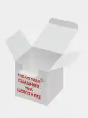 Бирюзовый коробка подарочная, самосборная, складная