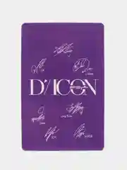 Алый карточки K-POP "BTS", "Dicon"
