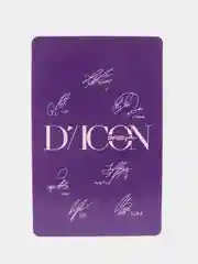 Белый карточки K-POP "BTS", "Dicon"
