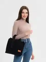 Черный сумка вельветовая, шоппер