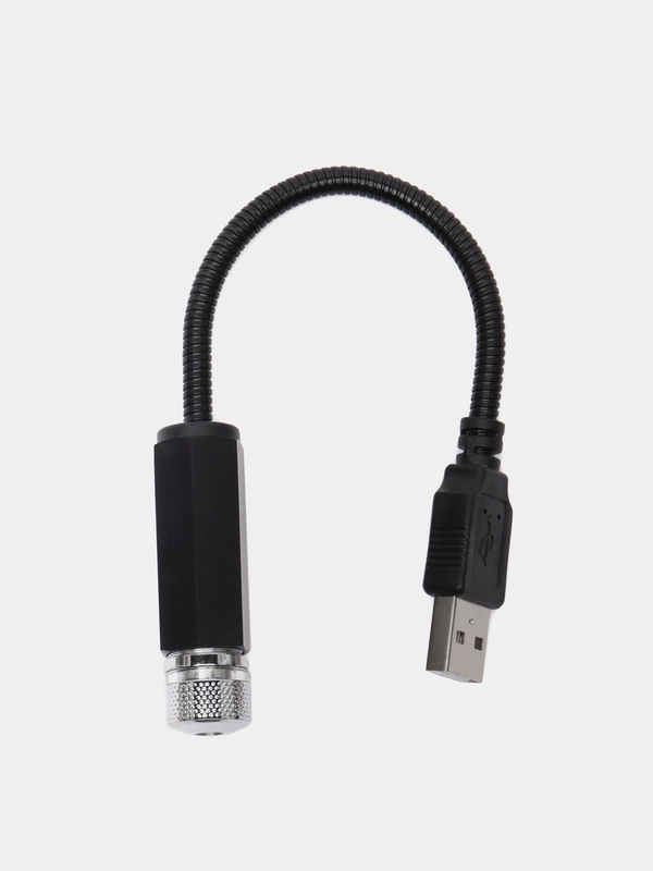 Проектор звездного неба от USB, лазерный проектор автомобильный, подсветка салона (фиолет)