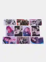 Кораллово-розовый наклейки-карточки K-POP Blackpink ( Блэкпинк ) 10шт