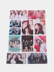 Бирюзовый наклейки-карточки K-POP Blackpink ( Блэкпинк ) 10шт