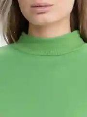 Зеленый свитшот женский, утепленный