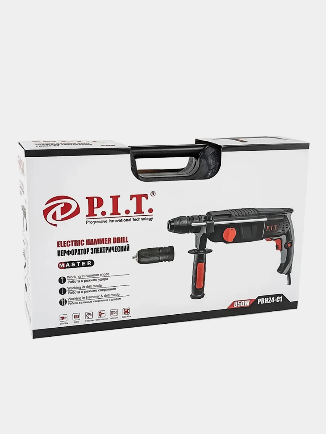 Перфоратор PIT PBH24-C1 850 Вт, 2,4, быстросъемный патрон