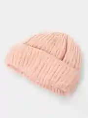 Пастельно-коралловый шапка женская "Ива"