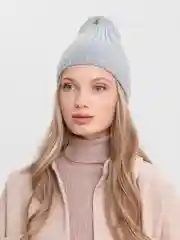 Серый шапка бини на осень/весну