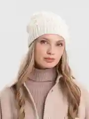 Молочный шапка женская Камелия