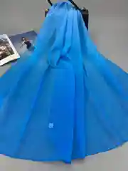 Пудровый палантин шифон женский