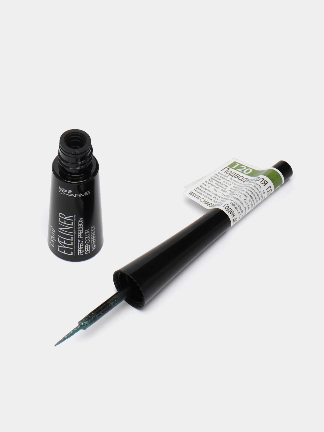 Зеленый подводка для глаз Charme водостойкая Deep Liner с мягкой кисточкой