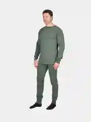 Белье нательное с начесом, цвет олива