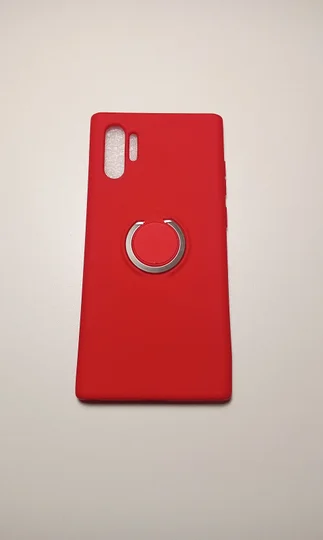 Красный чехол Samsung Note 10 Plus / Note 10 pro с бархатом внутри