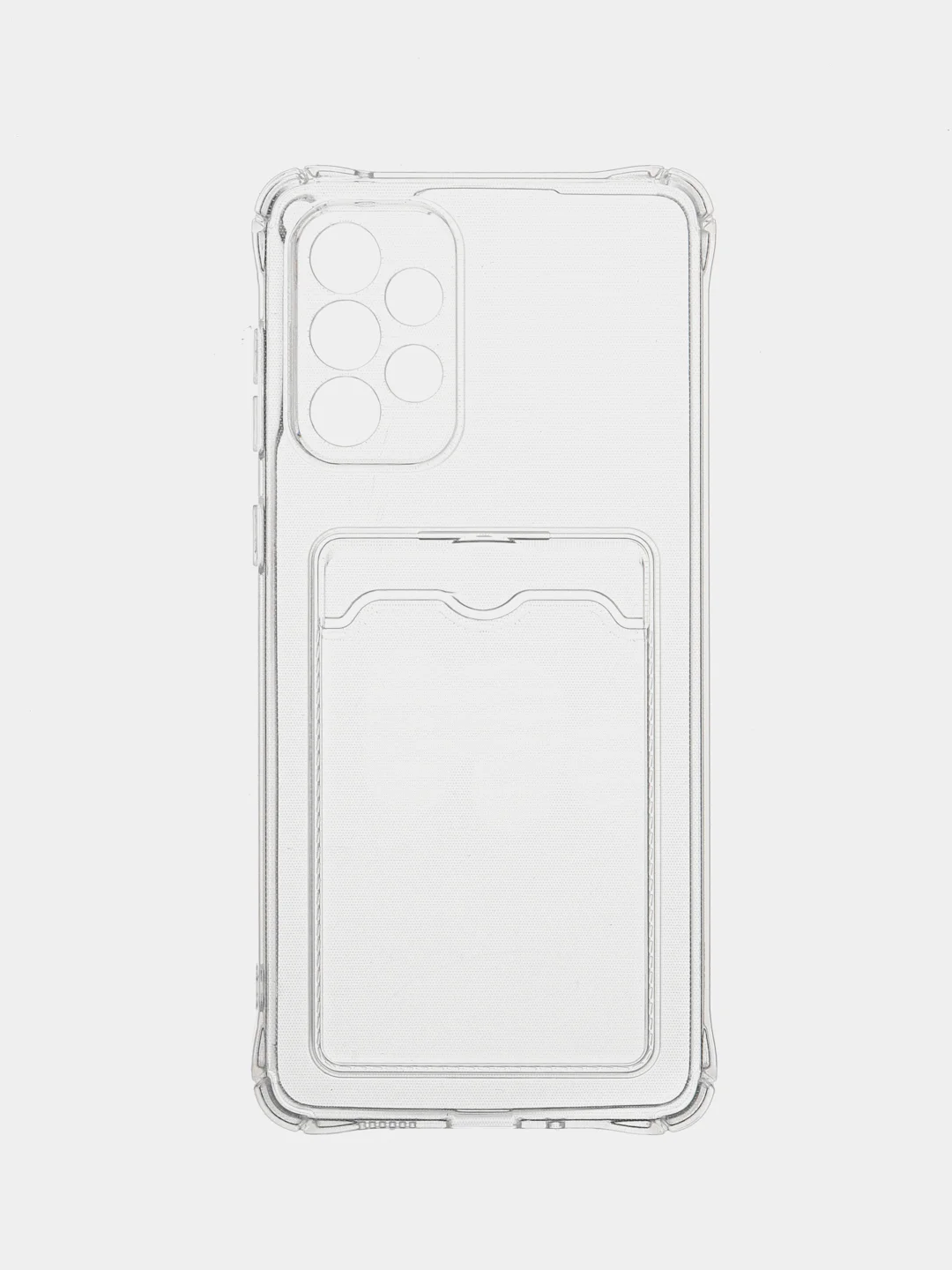 Прозрачный чехол с карманом для карт Samsung Galaxy A13 A23 A33 A53 A73 A51 A52 A71 A72 A12 A22 A32