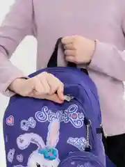 Фиолетовый рюкзак для девочек