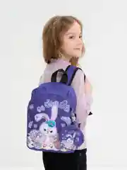 Фиолетовый рюкзак для девочек