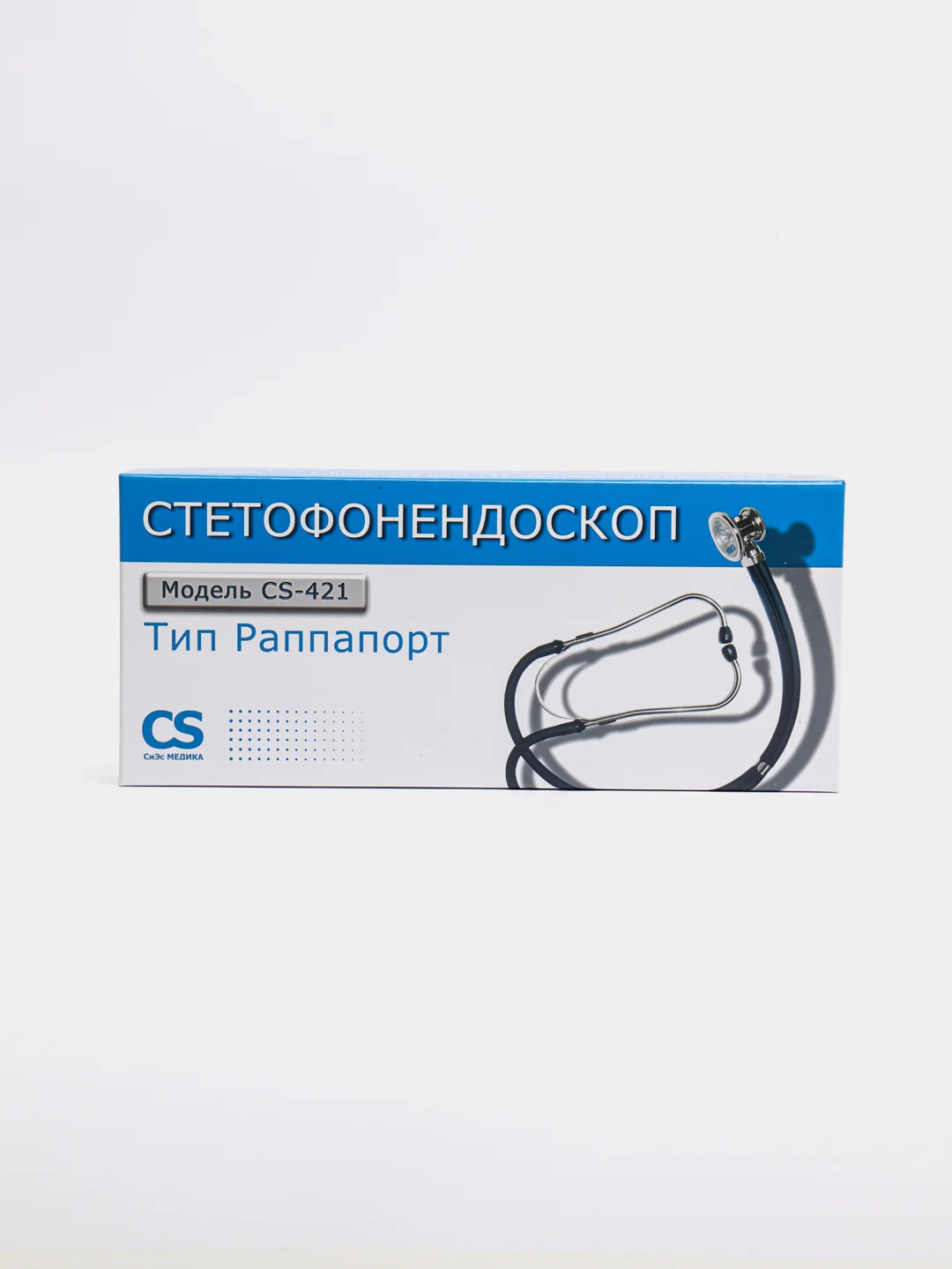 Черный фонендоскоп CS Medica CS-421, тип Раппапорт
