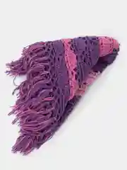 Фуксия шаль-косынка, ручная работа, 100 х 200 см