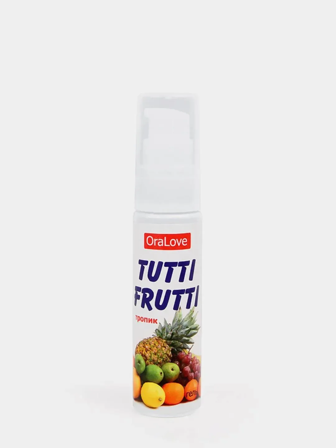 Съедобная гель-смазка "Tutti-frutti" для орального секса со вкусом фруктов 30 гр