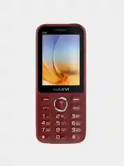 Бордовый мобильный телефон Maxvi K18, С КАМЕРОЙ, АККУМУЛЯТОР 800мАч
