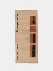Стенд для стола проверки, с кармашками из кожи, цвет Гикори, 1200*500
