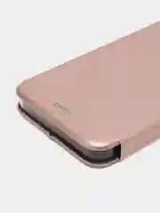 Розовый чехол-книжка с визитницей для Realme C30, Narzo 50i защита телефона с отделом для карточки