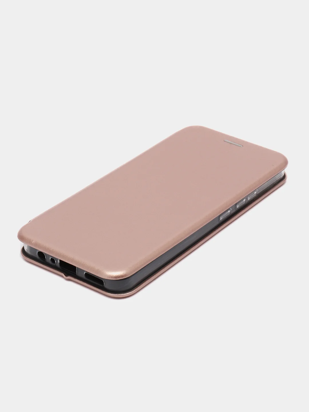 Розовый чехол-книжка с визитницей для Realme C30, Narzo 50i защита телефона с отделом для карточки