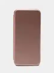 Розовый чехол-книжка с визитницей для Realme C30, Narzo 50i защита телефона с отделом для карточки