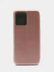 Розовый чехол-книжка с визитницей для Realme C30, Narzo 50i защита телефона с отделом для карточки