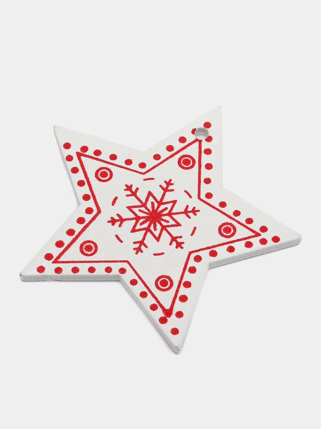 Желтый набр деревянных елочных Эко игрушек на нитке Сhristmas