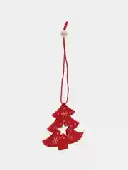 Аметистовый набр деревянных елочных Эко игрушек на нитке Сhristmas