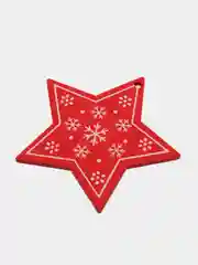 Аметистовый набр деревянных елочных Эко игрушек на нитке Сhristmas