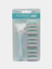 Женская бритва TopBeauty Paris SLIM + 10 сменных кассет. Бритвенный набор