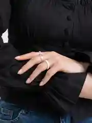 Белый набор акриловых  колец ,3 шт