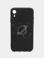 Черный чехол для iPhone "Planets", айфон 6s, 7/8 Plus, X, XS Max, XR, 11 Pro Max, 12 Pro, 13