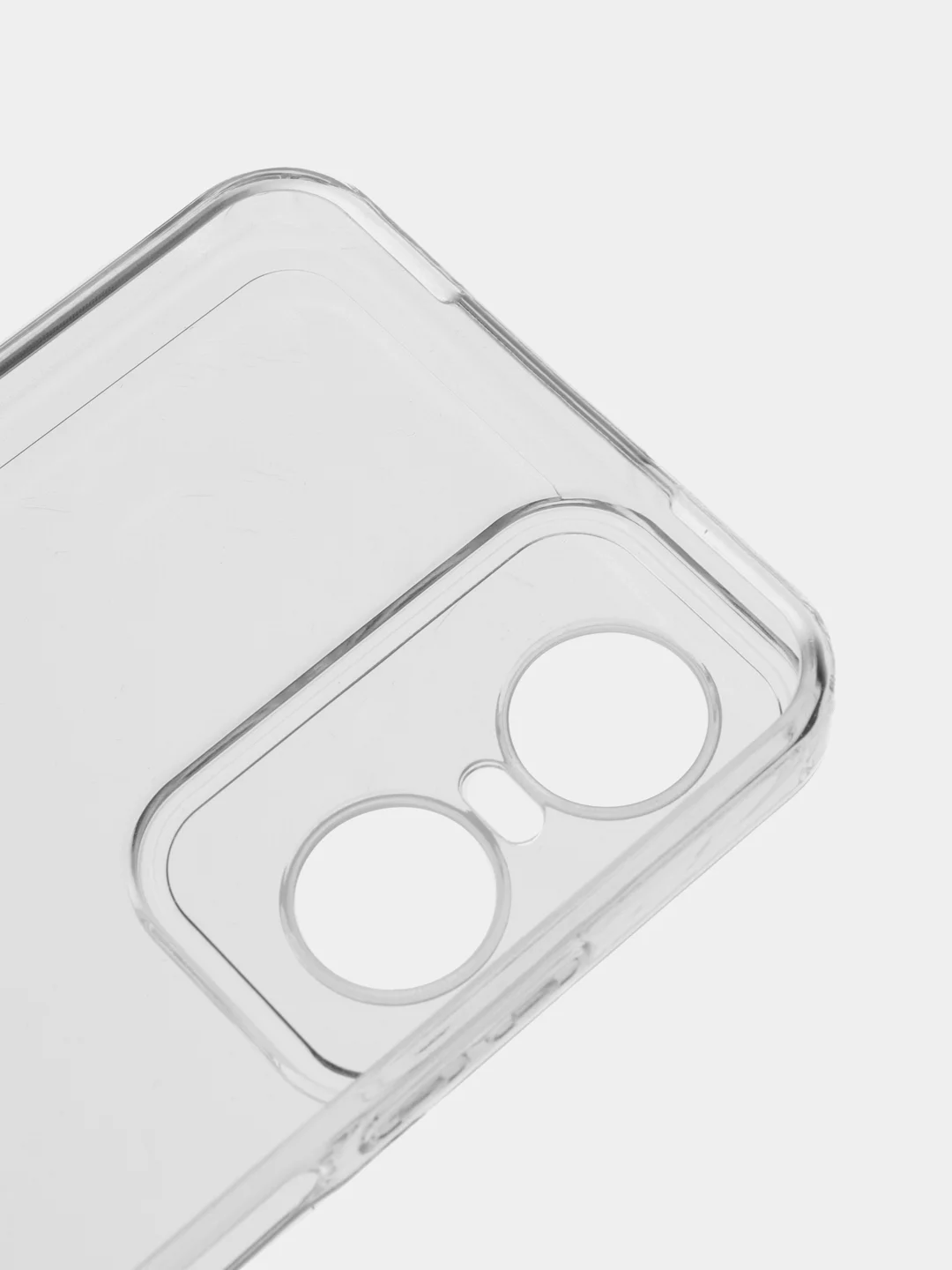 Плотный чехол для Tecno POP 6 Pro, с защитой камеры, силикон, прозрачный