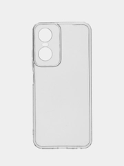 Плотный чехол для Tecno POP 6 Pro, с защитой камеры, силикон, прозрачный