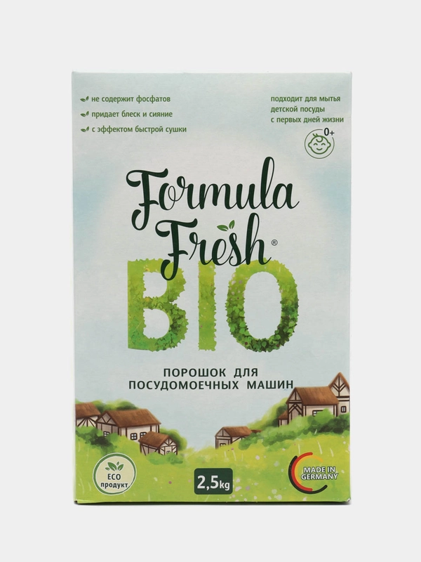 Порошок для посудомоечных машин Bio Formula Fresh All in 1, бесфосфатный
