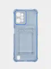 Чехол противоударный для Realme C31 (Реалми С31), прозрачный, с карманом для карты