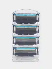 Голубой лезвия для бритвы Fusion 5, 4 шт сменные кассеты для мужских бритв, бритва мужская