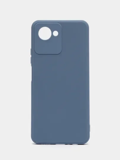 Красный чехол Realme C30 C30s Narzo 50i Prime Реалми С30 силиконовый цветной с мягким подкладом