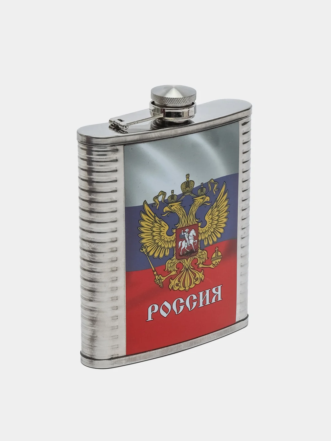 Багровый подарочный набор Фляжка 530мл c рюмками 60мл в коробке