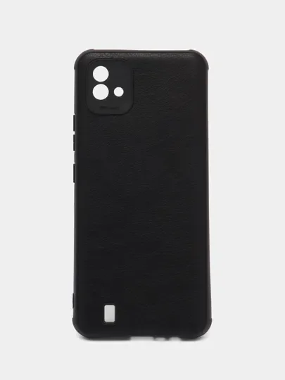 Черный чехол Realme C11 2021 / C20 Реалми С11 2021 / С20 силиконовый, под кожу
