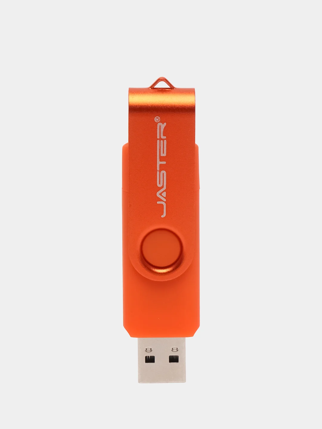 Оранжевый usb флеш-накопитель 2 в 1 для телефона и ПК, флешка с разъемами USB и type-c