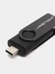 Черный usb флеш-накопитель 2 в 1 для телефона и ПК, флешка с разъемами USB и type-c