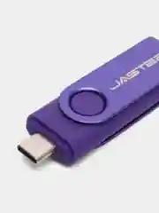 Фиолетовый usb флеш-накопитель 2 в 1 для телефона и ПК, флешка с разъемами USB и type-c