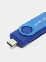 Синий usb флеш-накопитель 2 в 1 для телефона и ПК, флешка с разъемами USB и type-c