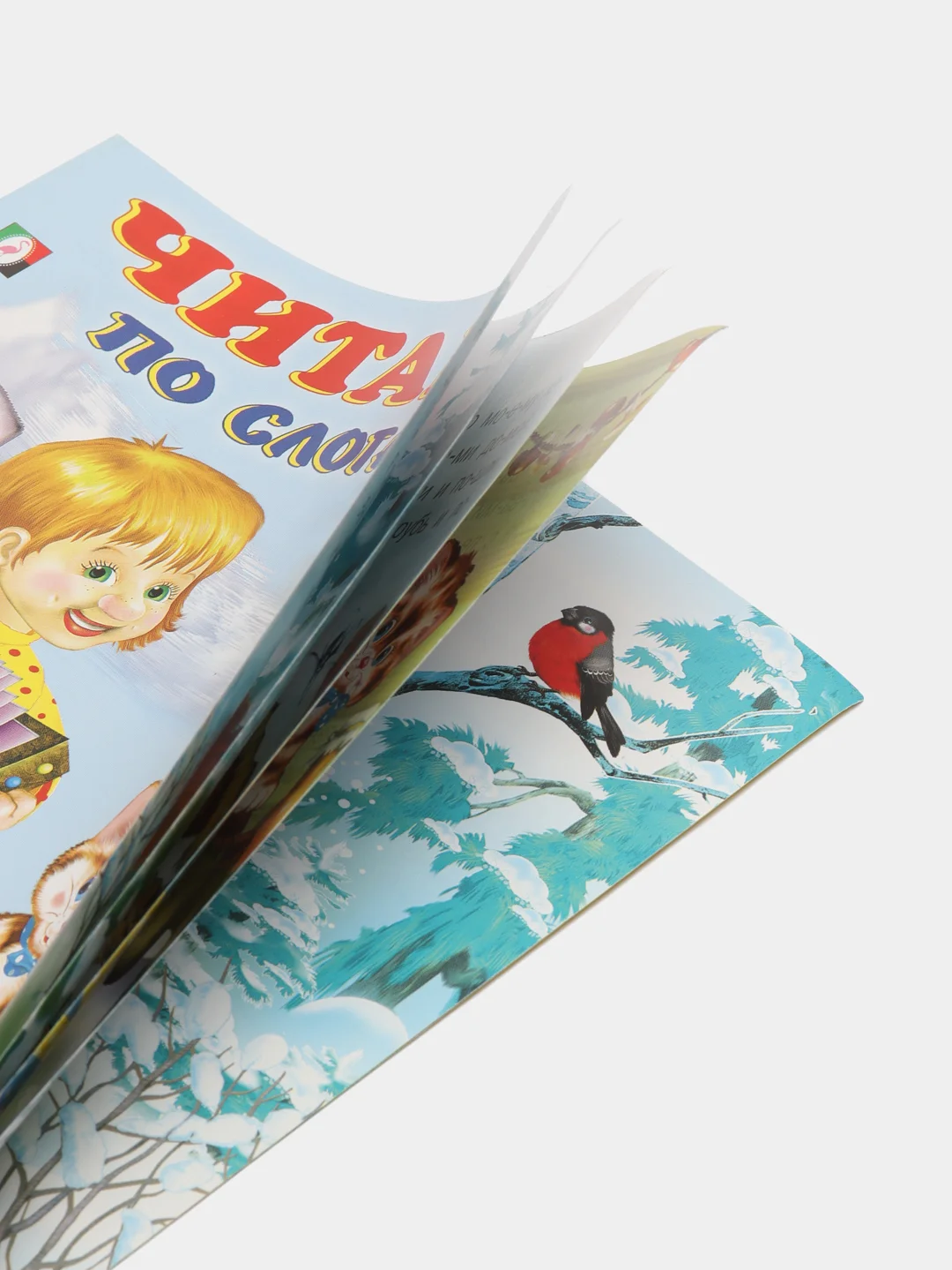 Черный книга детская "Читаем по слогам"