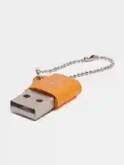 Оранжевый переходник Type-C для передачи данных, зарядка iPhone Type-С usb 3.0, аудиоконвертер