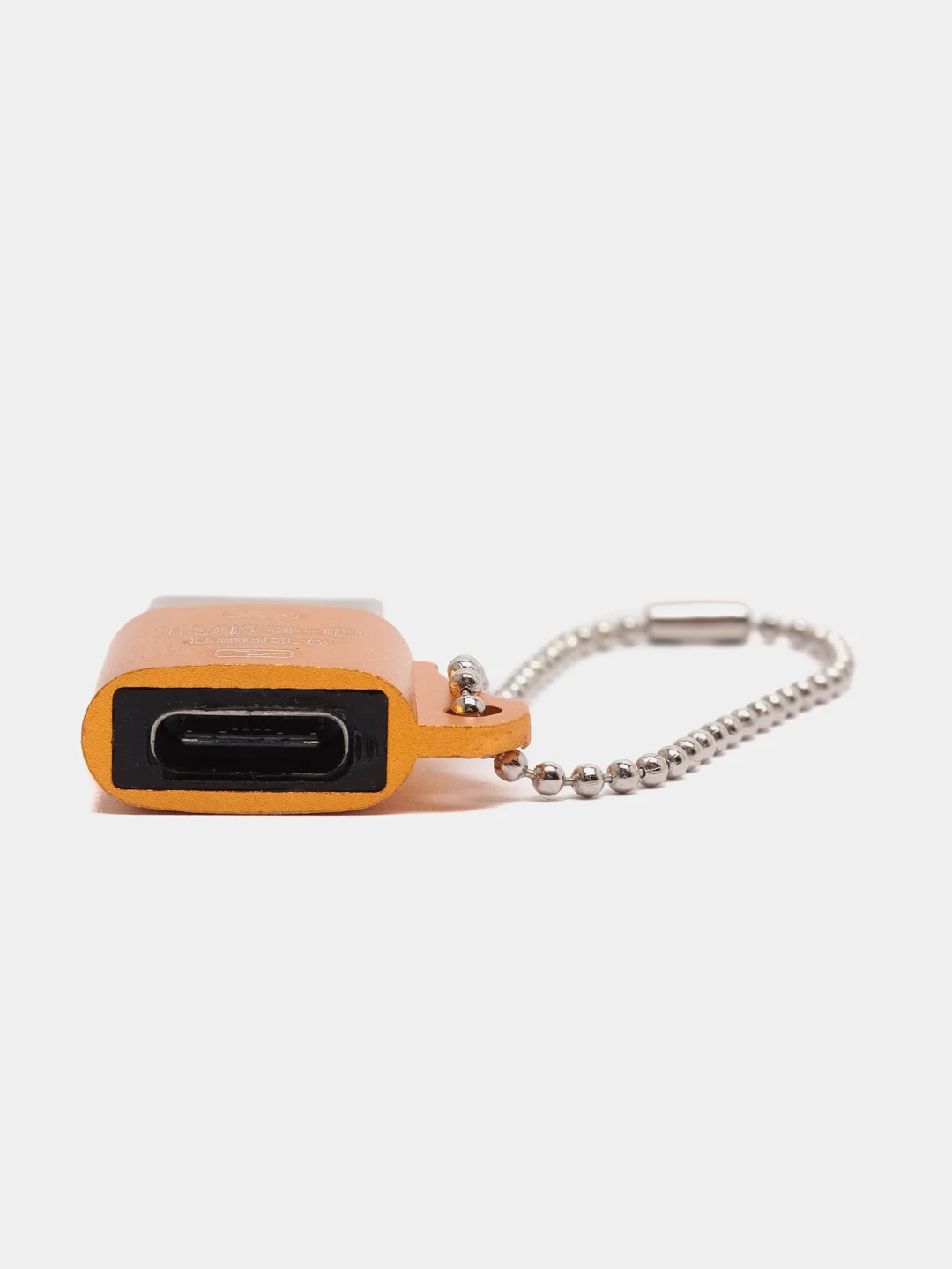 Оранжевый переходник Type-C для передачи данных, зарядка iPhone Type-С usb 3.0, аудиоконвертер